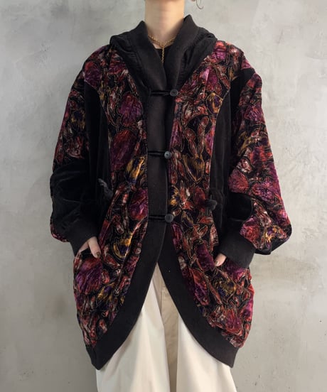 Velour Lame Design Jacket BKRE