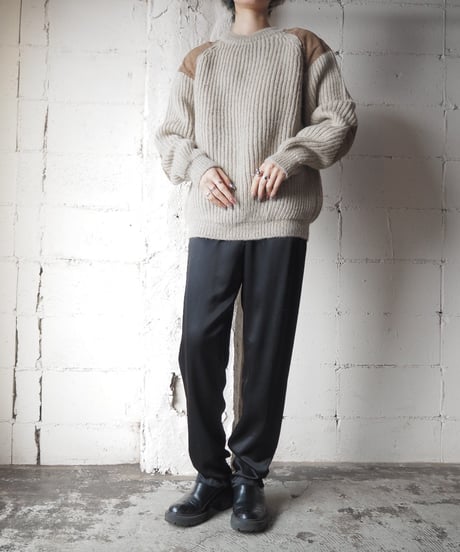 UK Leather×Wool Command Knit LBE