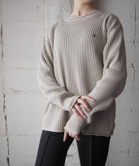 Ralph Lauren Wide Rib Cotton Knit BE