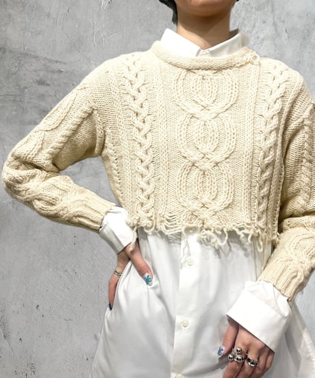 Remake Cutoff Fisherman Knit IV