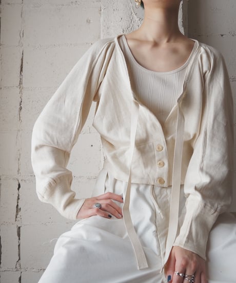 【Orfeo REMAKE】1950's France Military Underpants Cardigan IV