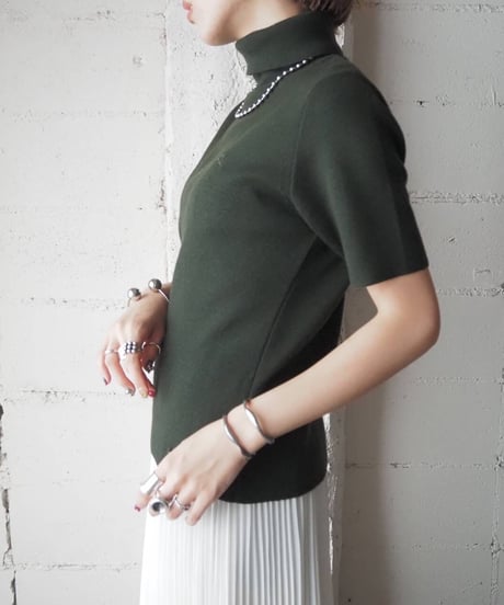 Burberrys Turtle Neck Knit Short Knit GN