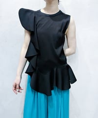 TOGA ARCHIVES Ruffled Design N/S Tops BK