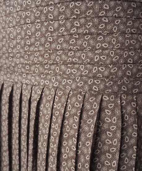 Made in Italy Paisley Pleated Skirt BR