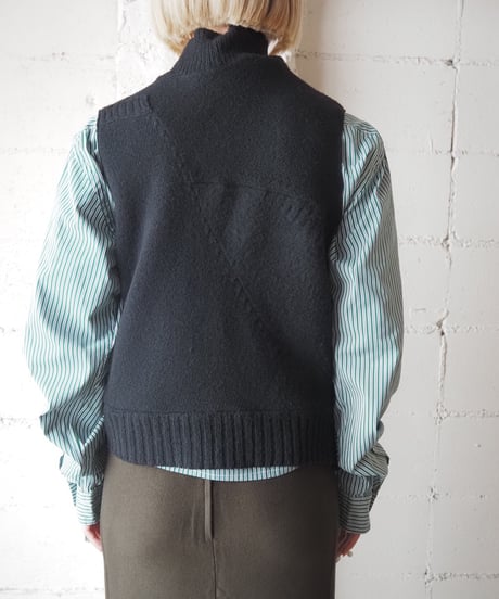JUNYA WATANABE Patch Work Knit Vest BK
