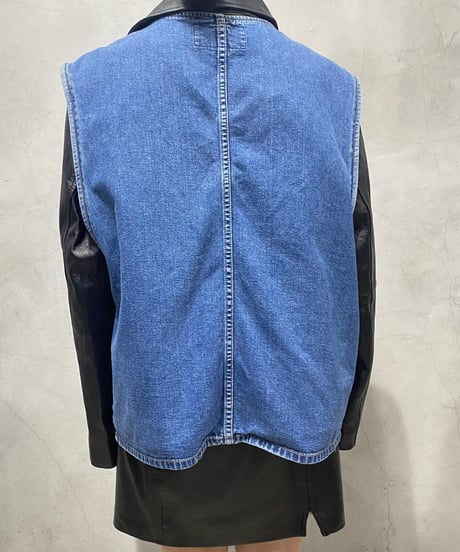 GUESS Zipup Denim Vest BL