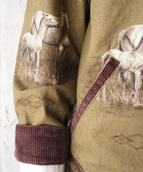 Horse Pattern Hunting Jacket KABR