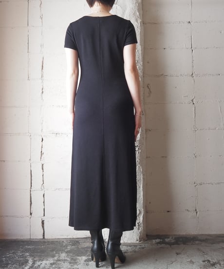 Short Sleeve Tight Dress BK
