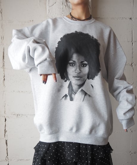 Black Woman Photo Print Sweat GR