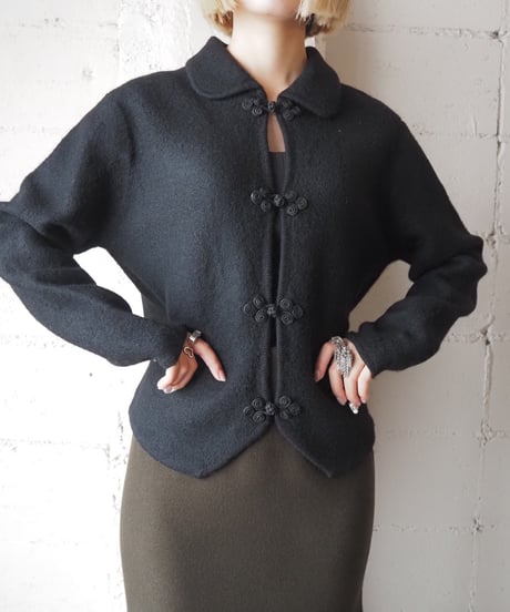 HERMAN GEIST China Button Cardigan BK