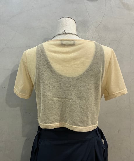 Italy Sheer Cropped Tee BE