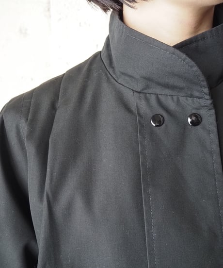 Stand Collar Double Breasted Coat BK