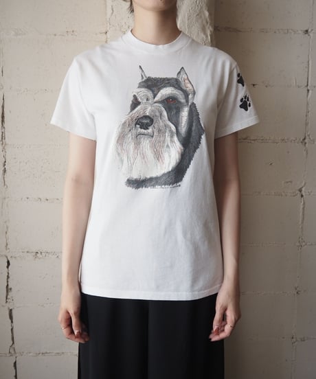 Schnauzer Print Tee WH