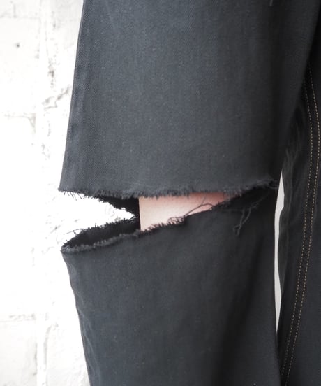 Remake Levi's505 Crashed Denim BK