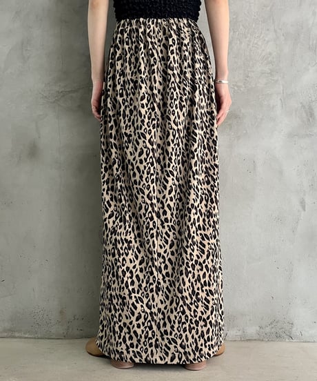 Leopard Pattern Easy Skirt BEBK
