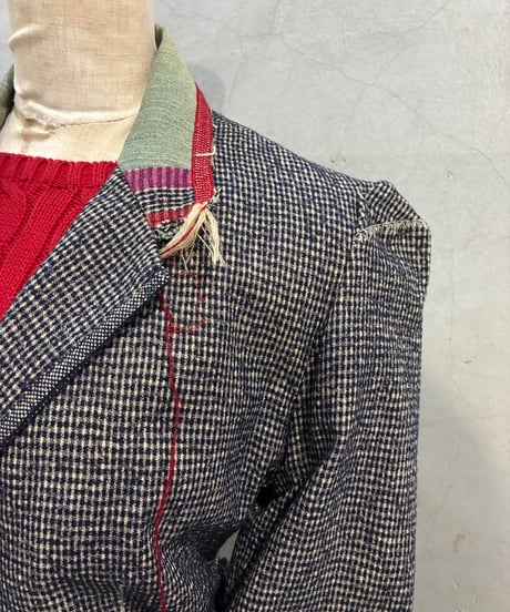 MARITHE FRANCOIS GIRBAUD　Embroidery Wool Jacket NV RE