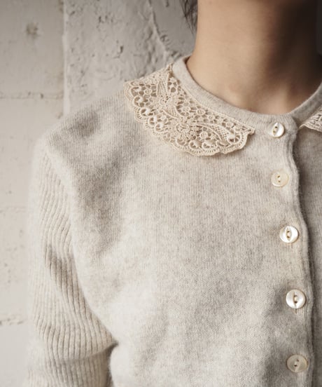 S/S Lace Collar Knit BE