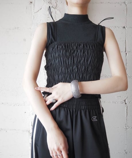 ORFEO REMAKE Shirring Bustier BK
