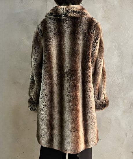 Mix Color Fake Fur Coat BRBK