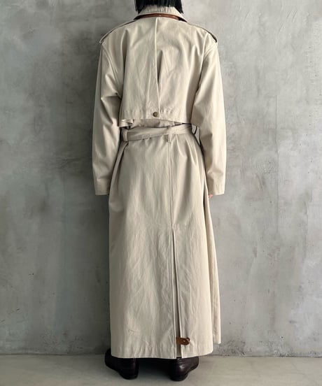 Leather Design Trench Coat GR