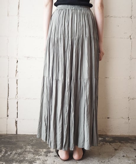 1980's Easy Tiered Long Skirt KA