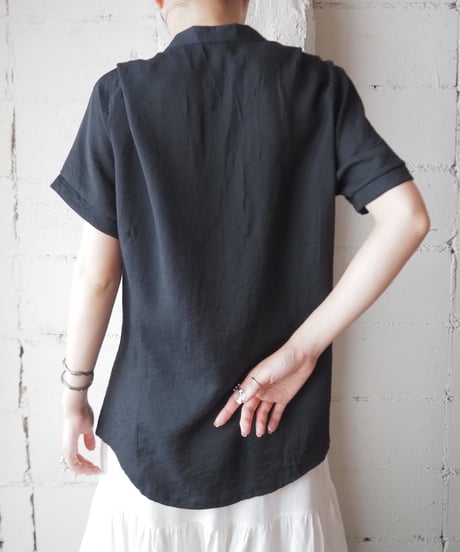 Short Sleeve China Shirt BK