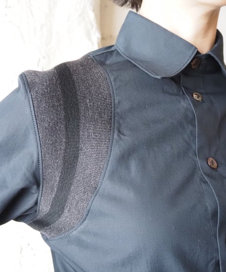 Jean Paul Gaultier Shoulder Design Shirt NVGR