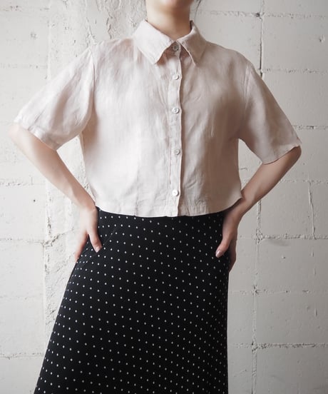 Linen Cropped Shirt BE