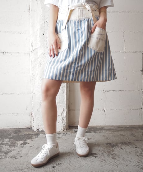 Ralph Lauren Striped mini Skirt BL WH