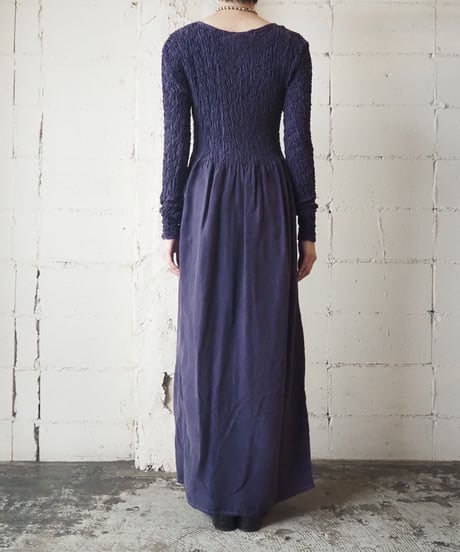 Flower Pattern Washer Design Dress  PUR