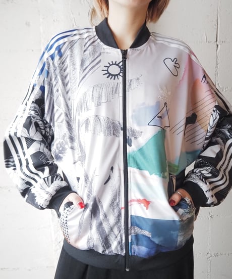 adidas Paint Pattern Track Jacket BKWH
