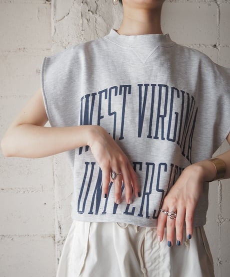 【Orfeo REMAKE】back open sweat vest GR