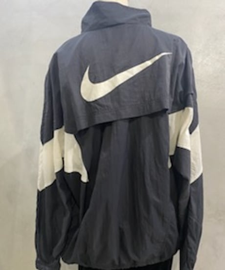 NIKE Back Logo Bicolor Nylon Jacket BK