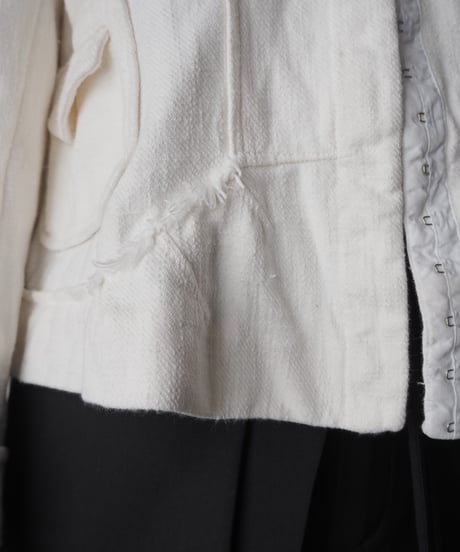 JIL SANDER Collarless Hook Jacket IV