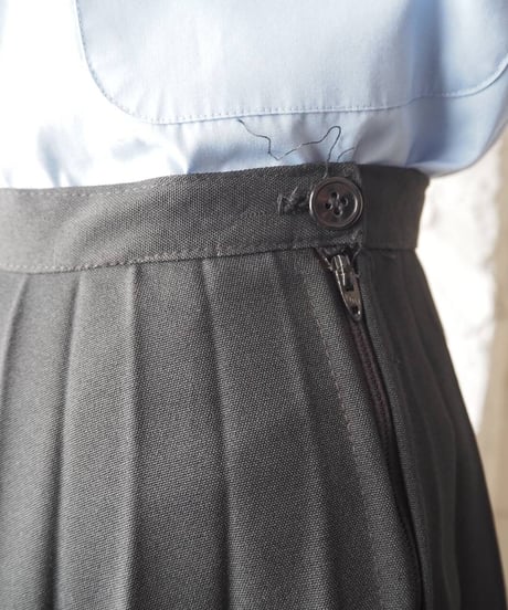 Irregular Pleated Mini Skirt BK