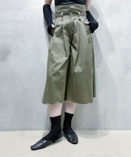 DIESEL Side Slit Pleats Wide Pants KA