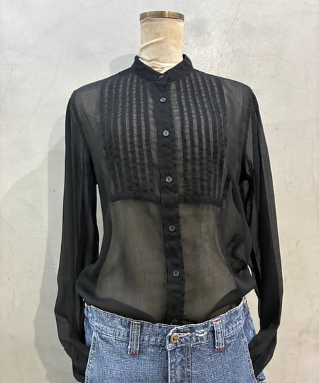 DENIM & SUPPLY Ralph Lauren Band Collar Shirt BK