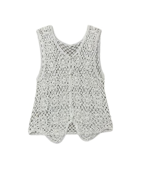 Beads × Crochet Vest WH