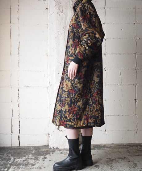 Floral Print Long Coat BKREBE