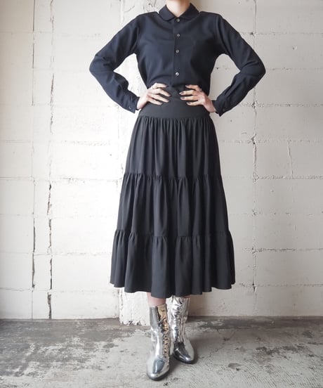 Volume Tiered Skirt BK