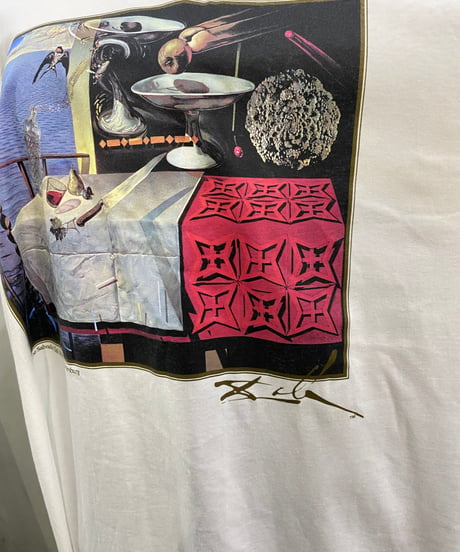 1990's Dead Stock USA Salvador Dali Tee　素早く動いている静物