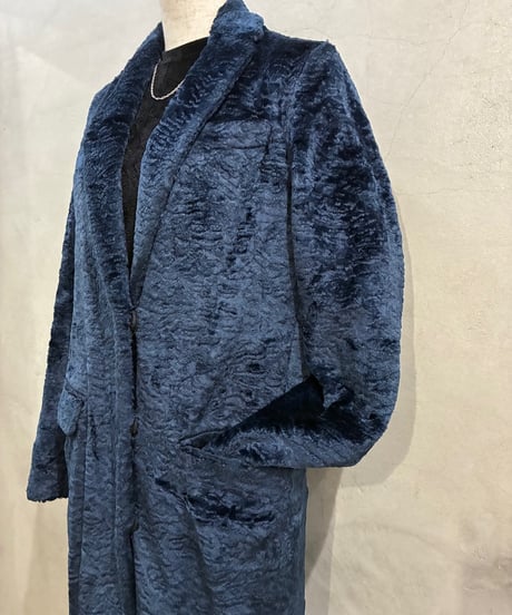 MSGM Velvet Chester Coat NV