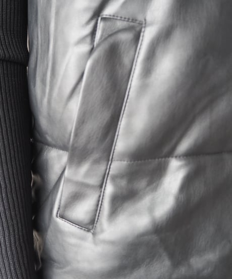 Stand Collar Down Vest BK
