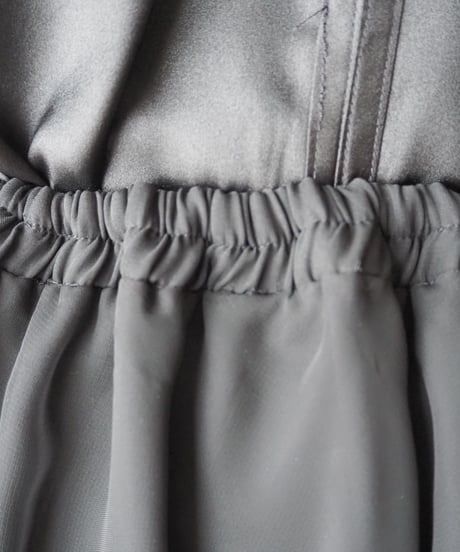 Sheer Layered Easy Skirt BK