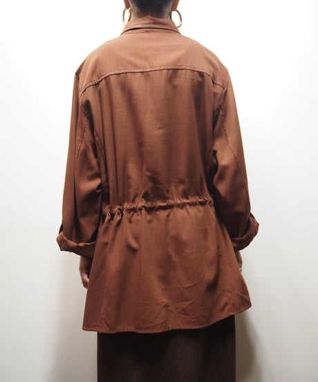 Drawstring Shirt Jacket BR