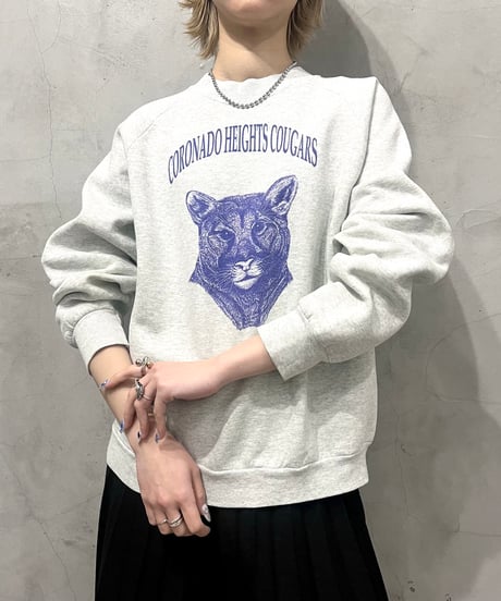 "CORONA DO HEIGHTS COUGARS" Animal Print Sweat LGRPUR