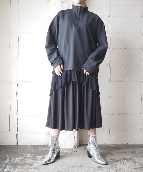 Half Zip Pullover Jacket BK