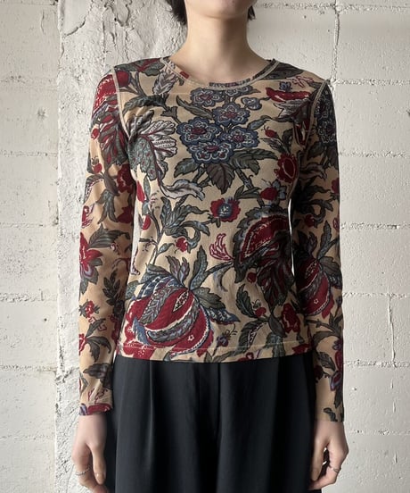 Botanical Pattern Seethrough Cutsewn BERE
