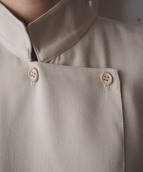 Stand Collar Side Button Dress BE