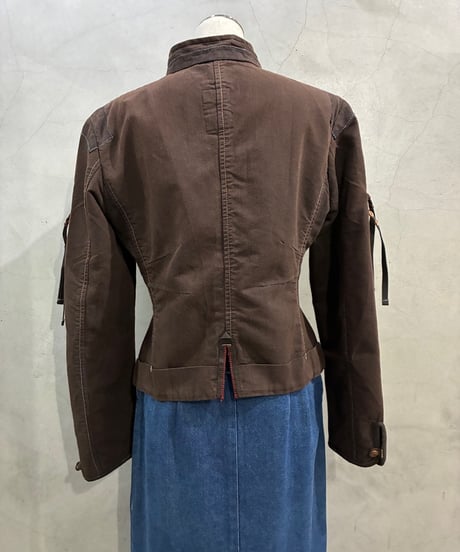 Marithe + François Girbaud Stand Collar Design Jacket DBR